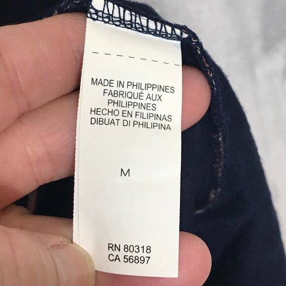 Lucky Brand Dress Womens Medium Blue Pink Shift Flutter Short Sleeve Tropical - Picture 6 of 10